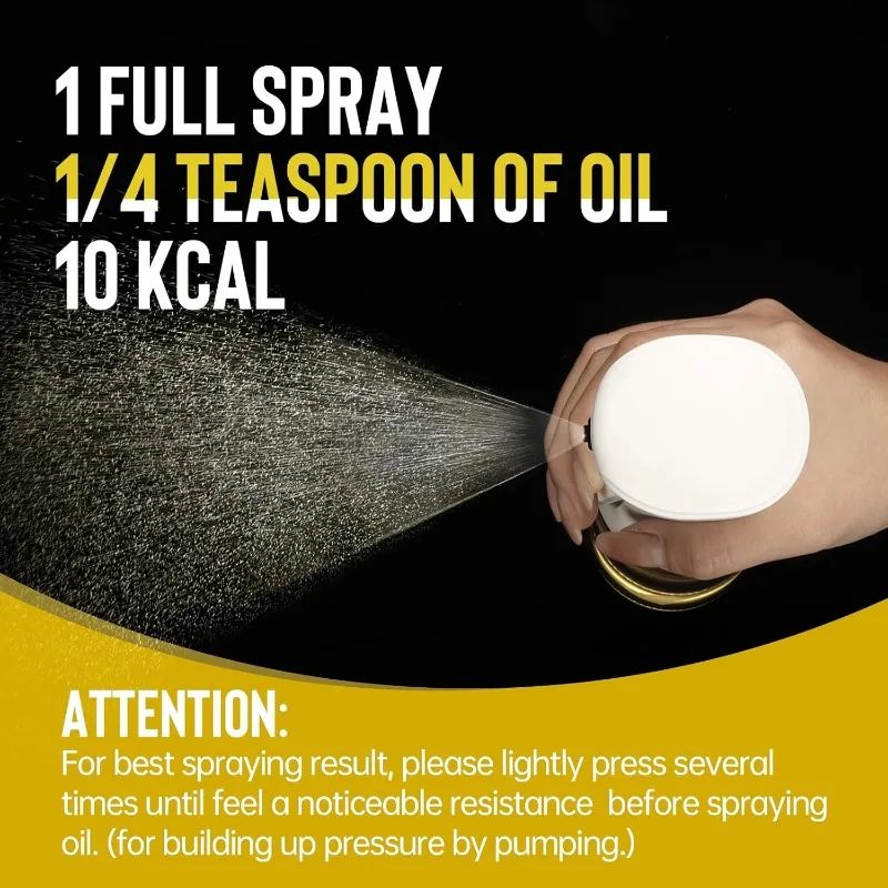 Spray Pulverizador de Aceite Premium- control de calorias preciso
