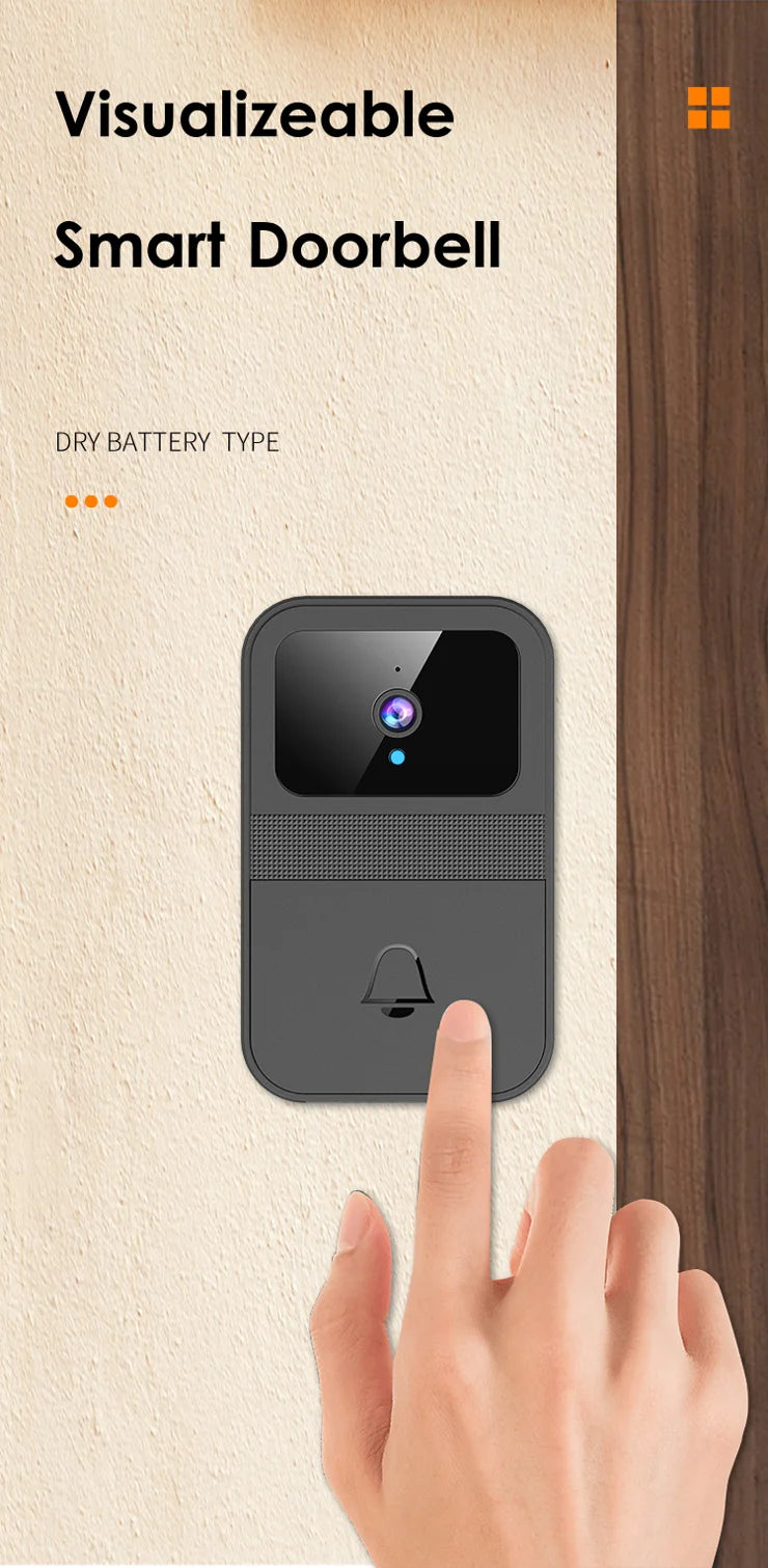 CAMARA CON TIMBRE.-- TIMBRE INALAMBRICO CON VIDEO CAMARA INTELIGENTE WIFI